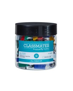 Classmates Fold Back Clip Assorted 19mm - Pack of 50