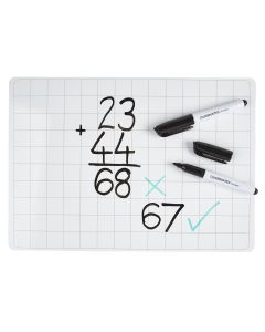 Classmates Lightweight Whiteboards - Non-magnetic - A4 Gridded - Pack of 105