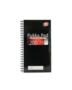 Pukka Telephone Message 100 Page Notebook Black