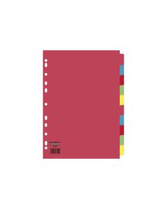 Classmates A4 Index Dividers 10-part Multi-hole Punched - Pack of 25