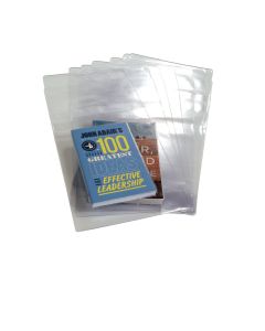 Clear Adjustable Book Covering Spine 246mm 180 Micron - Pack of 100