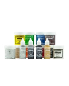 Glass Paints 100ml Plus 4 Outliners Set - Pack of 10