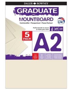 Graduate Mountboards A2 - Ivory - Pack of 5