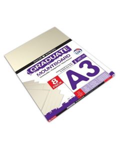 Graduate Mountboards A3 - Ivory - Pack of 8
