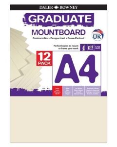 Graduate Mountboards A4 - Ivory - Pack of 12