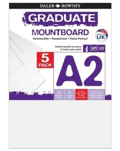 Graduate Mountboards A2 - Ice White - Pack of 5