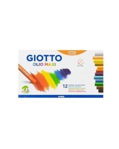 Giotto Olio Maxi Oil Pastels - Pack of 12