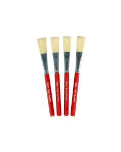 Hogs Bristle Paste Brushes Size 12 - Pack of 10