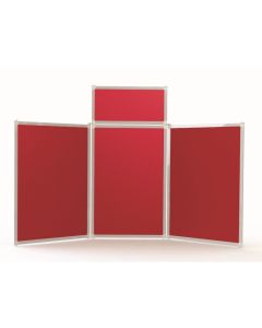 4 Panel Portrait Desktop Screen - Red