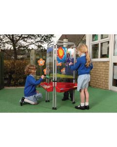 3 Sided Perspex Easy Clean Easel - Primary