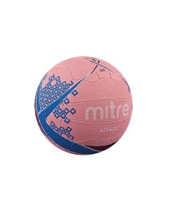 Mitre Attack Netball - Size 5 - Pink.Blue - Pack of 12