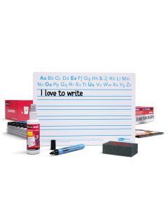 A4 Handwriting Whiteboards - HANDWRITING Boards Pens & Erasers - Pack of 35