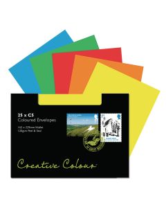 C5 Assorted Peel and Seal Wallet Envelopes - Pack of 25