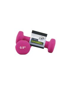 Fitness Mad Neoprene Dumbbells - 0.5kg - Pink - Pair