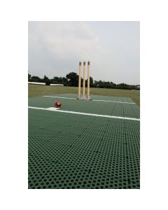 Flicx Cricket Match Pitch Practice Bat End - 10 x 1.8m - Green