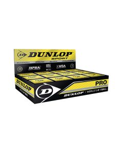 Dunlop Pro Squash Ball - Black - Pack of 12