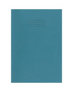Rhino A4 Exercise Book 48-Page 10mm Squared - Light Blue - Pack of 10