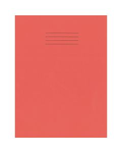 Rhino A4 Exercise Book 48-Page 10mm Squared - Red - Pack of 10