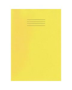 Rhino A4 Exercise Book 48-Page 10mm Squared - Yellow - Pack of 10