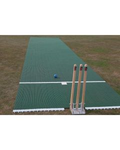 Flicx Cricket Match Pitch Practice Bat End - 7.5 x 1.6m - Green