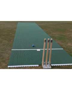 Flicx Junior Cricket Match Pitch - 16.12 x 1.8m - Green