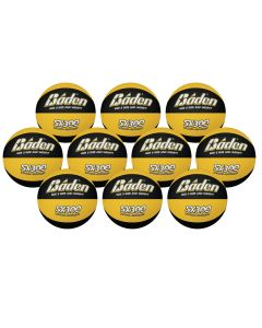 Baden SX300 Basketball - Size 3 - Yellow/Black - Pack 10