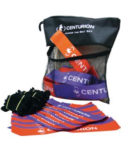 Centurion Junior Tag Rugby Belt Set - Purple/Orange - Pack of 20