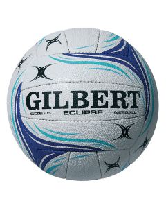 Gilbert Eclipse Match Netball - Size 4 - White/Blue