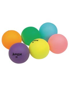 Fox Coloured Table Tennis Balls - Assorted - Pack of 6