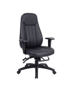 24hr Zeus Leather Faced Task Chair