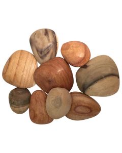 Assorted Tactile Wooden Pebbles