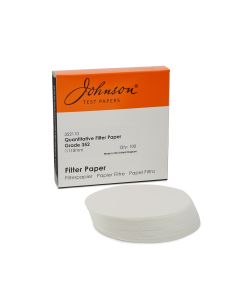 Johnson Ashless Filter Papers - 150mm Diameter - Pack of 100