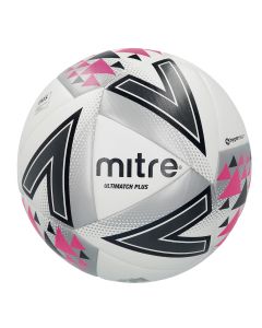 Mitre Ultimatch Plus Football - Size 4 - White/Silver/Black