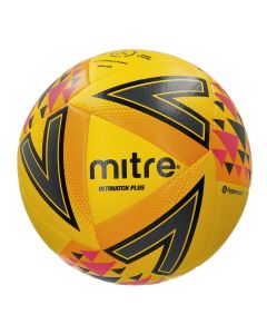 Mitre Ultimatch Plus Football - Size 3 - Yellow/Orange/Pink