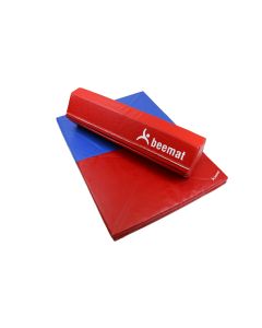 Beemat Folding Balance Beam and Mat Pack - Red/Blue