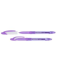 Classmates Erasable Rollerball Pen - Purple - Pack of 12