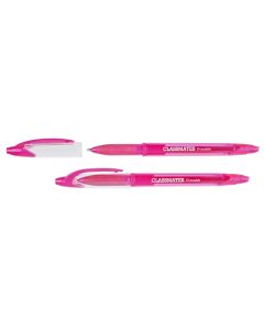 Classmates Erasable Rollerball Pen - Pink - Pack of 12