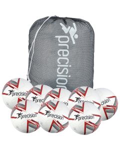 Precision Fusion Football - White/Red - Pack of 8