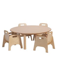 Circular Table With 4 Sturdy Chairs