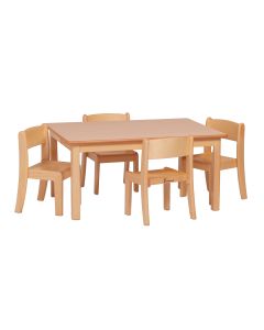 Table H530mm With 4 Chairs H310mm Set