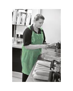 Disposable Apron No Pocket - One Size - Green - Pack of 200
