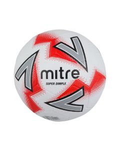 Mitre Super Dimple Football - Size 4 - White/Red