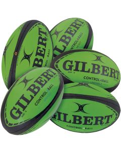 Gilbert Control-a-Ball Rugby Ball Set - Green/Black - Size 4