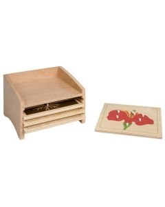 Nienhuis Montessori - Botany Puzzle Cabinet Four Compartments