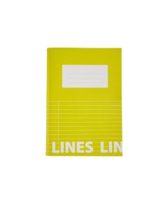 Classmates A5 Tough Cover Exercise Books 80 Page 8mm Ruled With Margin Yellow - Pack of 50