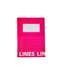 Classmates A5 Tough Cover Exercise Books 80 Page 8mm Ruled With Margin Pink - Pack of 50