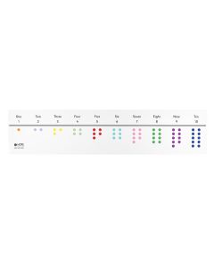 Number Line 1-10 Dry Wipe Board - Pupil - Pack of 5