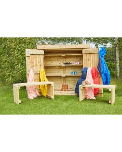 Coat and Wellie Storage Shed 