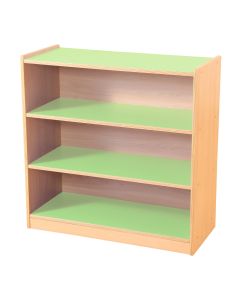 3 Shelf Bookcase - Green & Maple