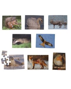 British Wildlife Jigsaws - Pack of 8